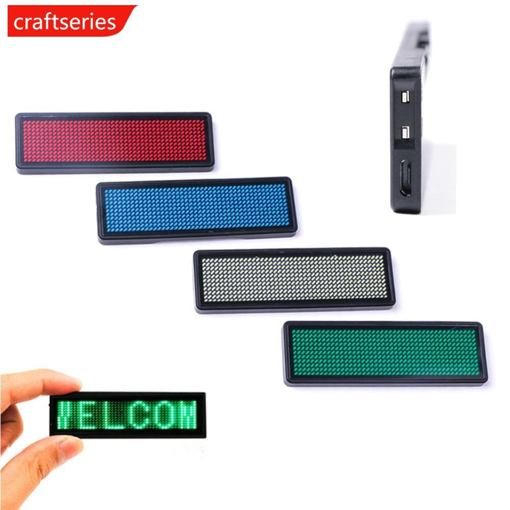Craftseries Mini LED Digital Programmable แบบชาร์จไฟได้ Scrolling ชื่อ ...