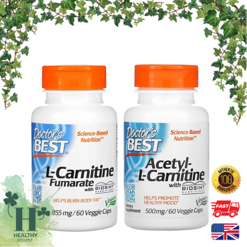 biosint acetyl l carnitine พร้อมส่ง Doctor's Best Acetyl-L-Carnitine with Biosint Carnitines 500 mg  855 mg 60 Veggie Caps