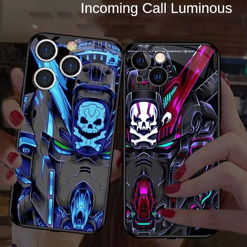 Asus ROG โทรศัพท์ 8 7 6 5 3 2 Pro 4G 5G แฟชั่น Skull Skeleton เรืองแสง ...