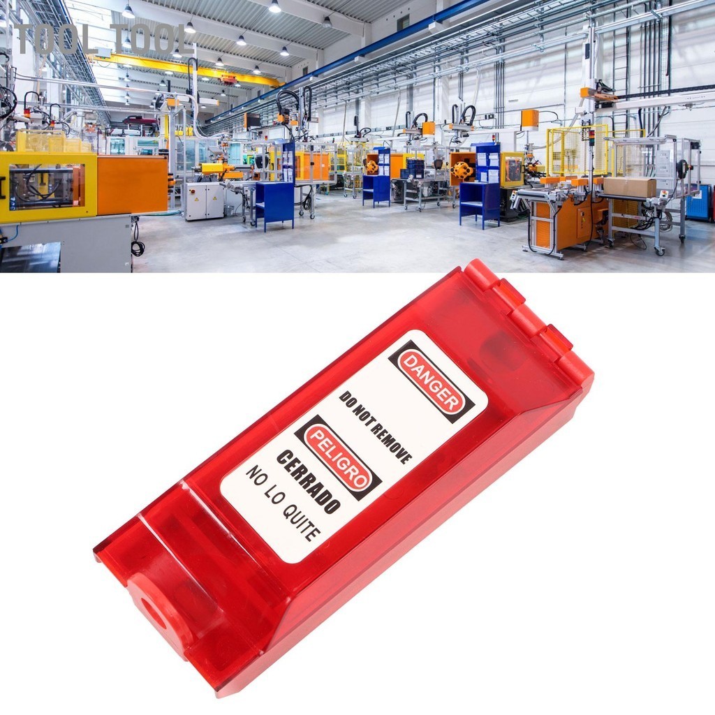 Tool Lockout Tagout ฝาครอบสวิตช์ผนังทนต่อแรงกระแทกพลาสติกความปลอดภัยทาง ...