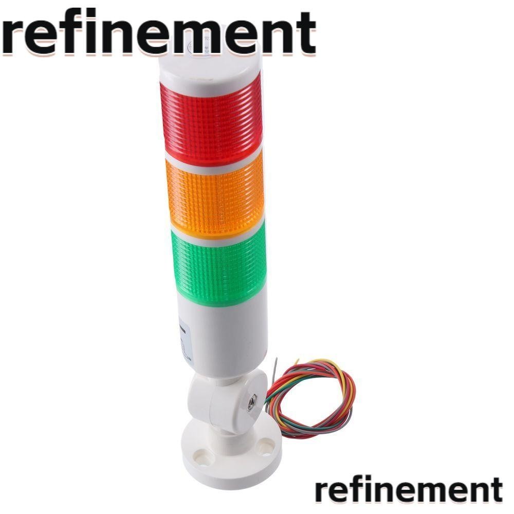 Refinement ไฟ LED Tower Stack, พร้อม Buzzer DC 24V ไฟเตือนอุตสาหกรรม ...