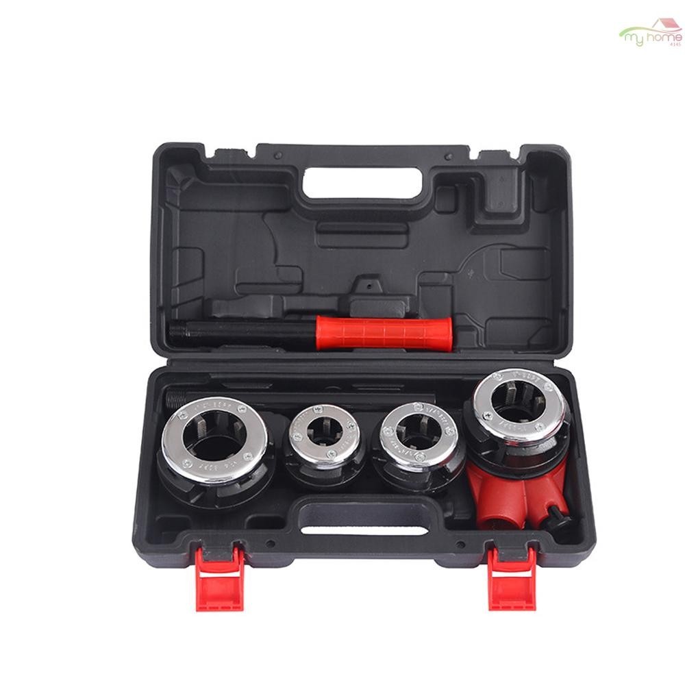 แบบพกพาท่อวงล้อ Threader Kit คู่มือ Ratcheting Threading ชุดเครื่องมือ ...