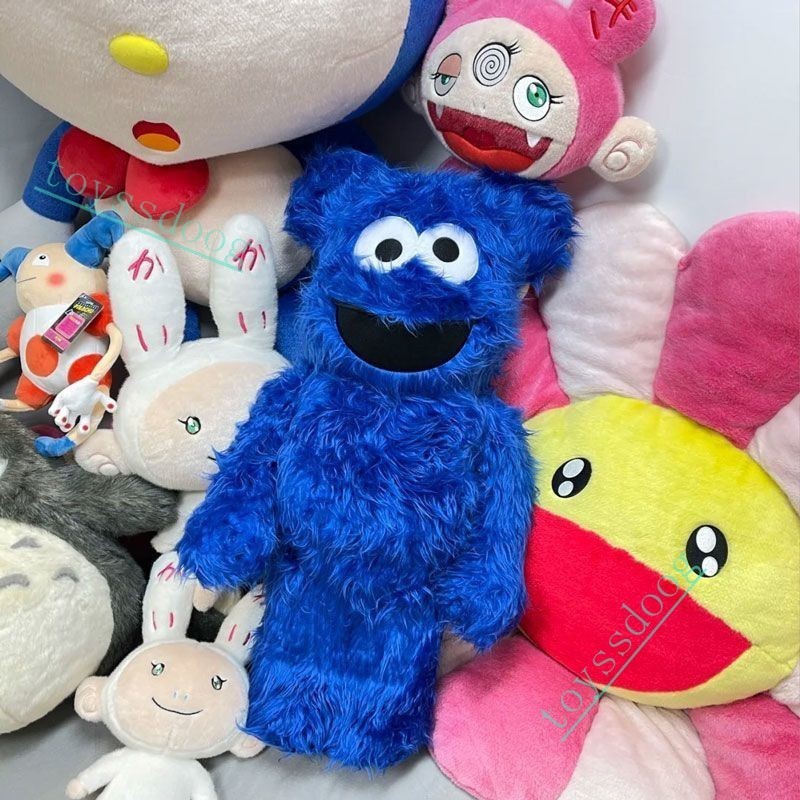 Bearbrick Bearbrick 400 % 1000 % Sesame Street Plush ELMO Blue เครื ่ ...