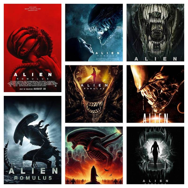 Alien Romulus 2024 โปสเตอร์ภาพยนตร์ Alien Romulus Part of the Alien ...