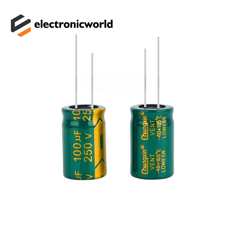 [10 ชิ้น/ล็อต] 250v100uf ยี่ห้อใหม่ความถี่สูงความต้านทานต่ํา In-Line ...