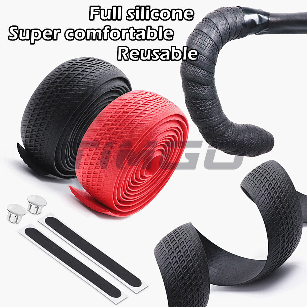แผนที่กรวดจักรยานhandlebar Drop Barเทปซิลิโคนสายรัดลื่นShock Absorbing ...