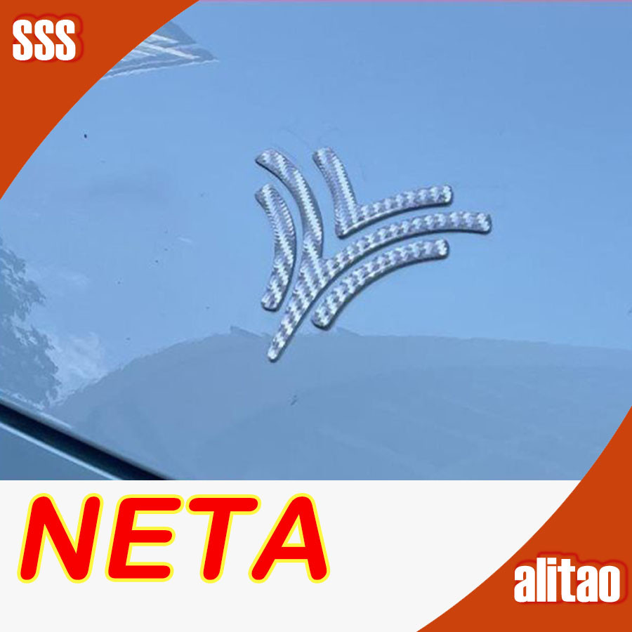 [พร้อม] Neta V คาร์บอนไฟเบอร์โลโก้รถ Neta V สติกเกอร์ดัดแปลงโลโก้62HY ...