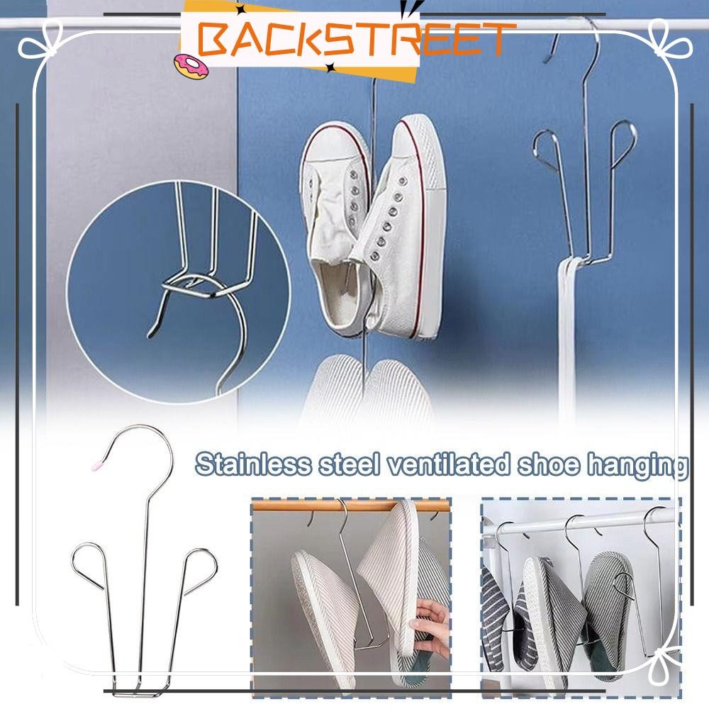 BACKSTREET Shoe Drying Rack, ชั้นวางรองเท้าแบบแขวนสแตนเลส, Windproof ...
