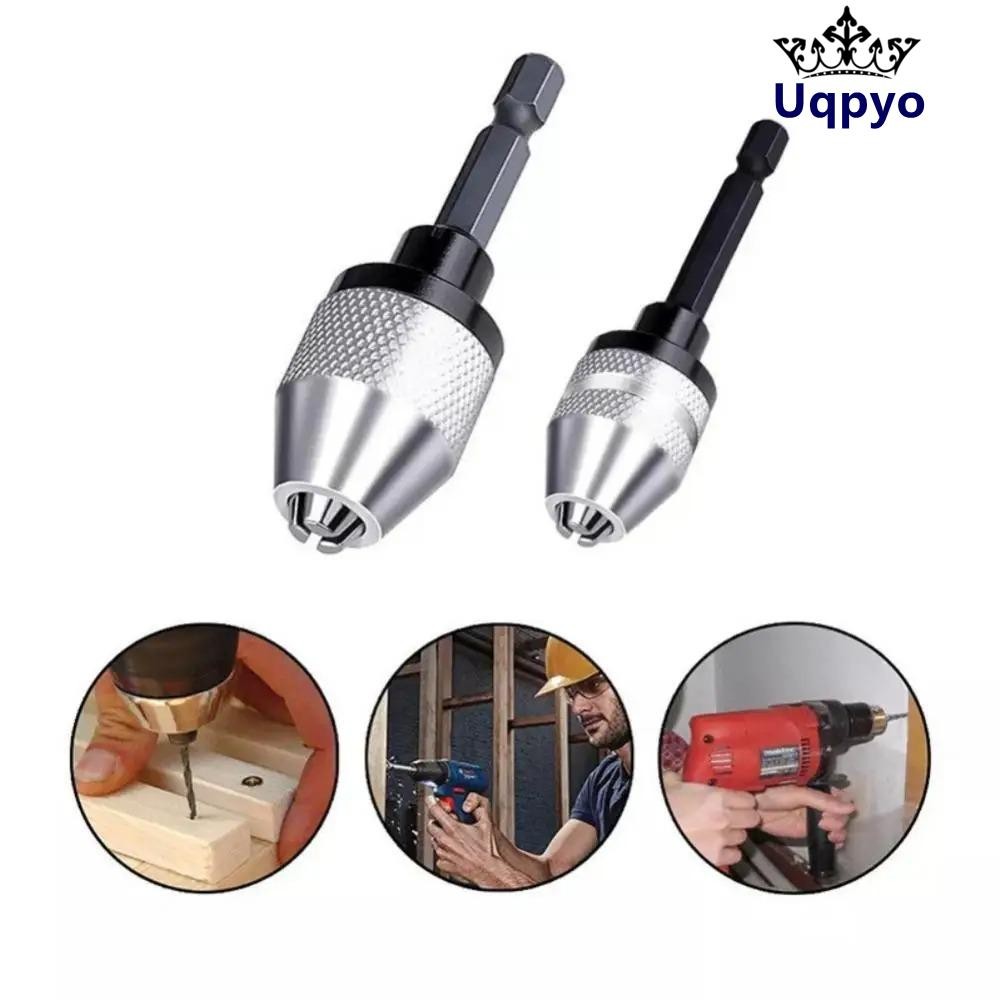 UQPYO เจาะ Chuck Adapter, Mini Alloy Keyless Drill Chuck, Chuck สําหรับ ...
