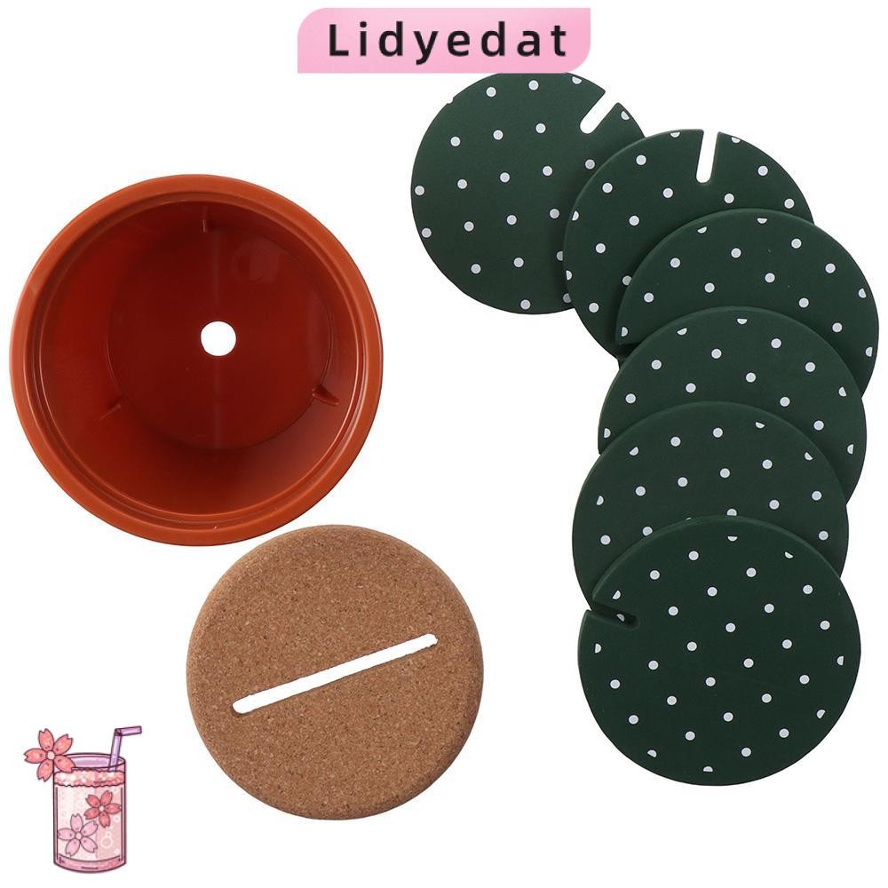 LIDYEDAT165 7 ชิ้น ที่รองแก้วกระบองเพชร, Rotundity Cactus ที่รองแก้วตลก ...