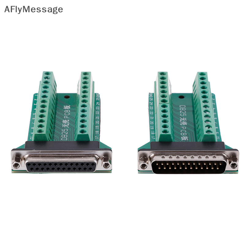 Afl DB25 D-SUB หญิง 25Pin ปลั๊ก Breakout PCB Board 2 แถว Terminals ...