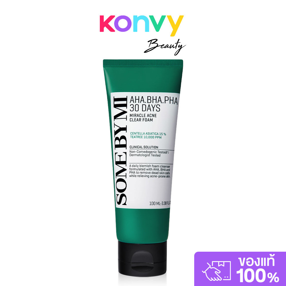 Some By Mi AHA BHA PHA 30 Days Miracle Acne Clear Foam Cleanser 100ml main image 0