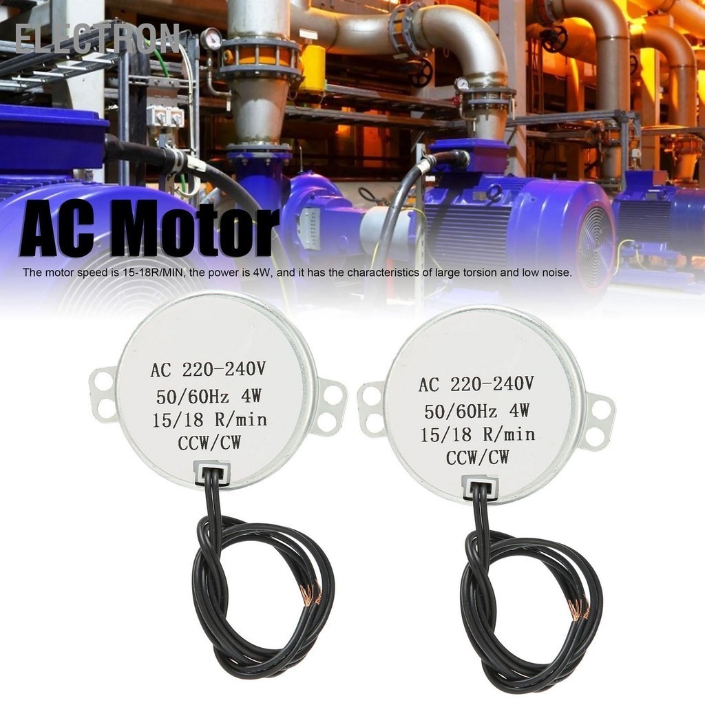 Electron 2 ชิ้น AC มอเตอร์ CCW/CW ทิศทาง Synchronous ไฟฟ้าเกียร์อะไหล่ ...