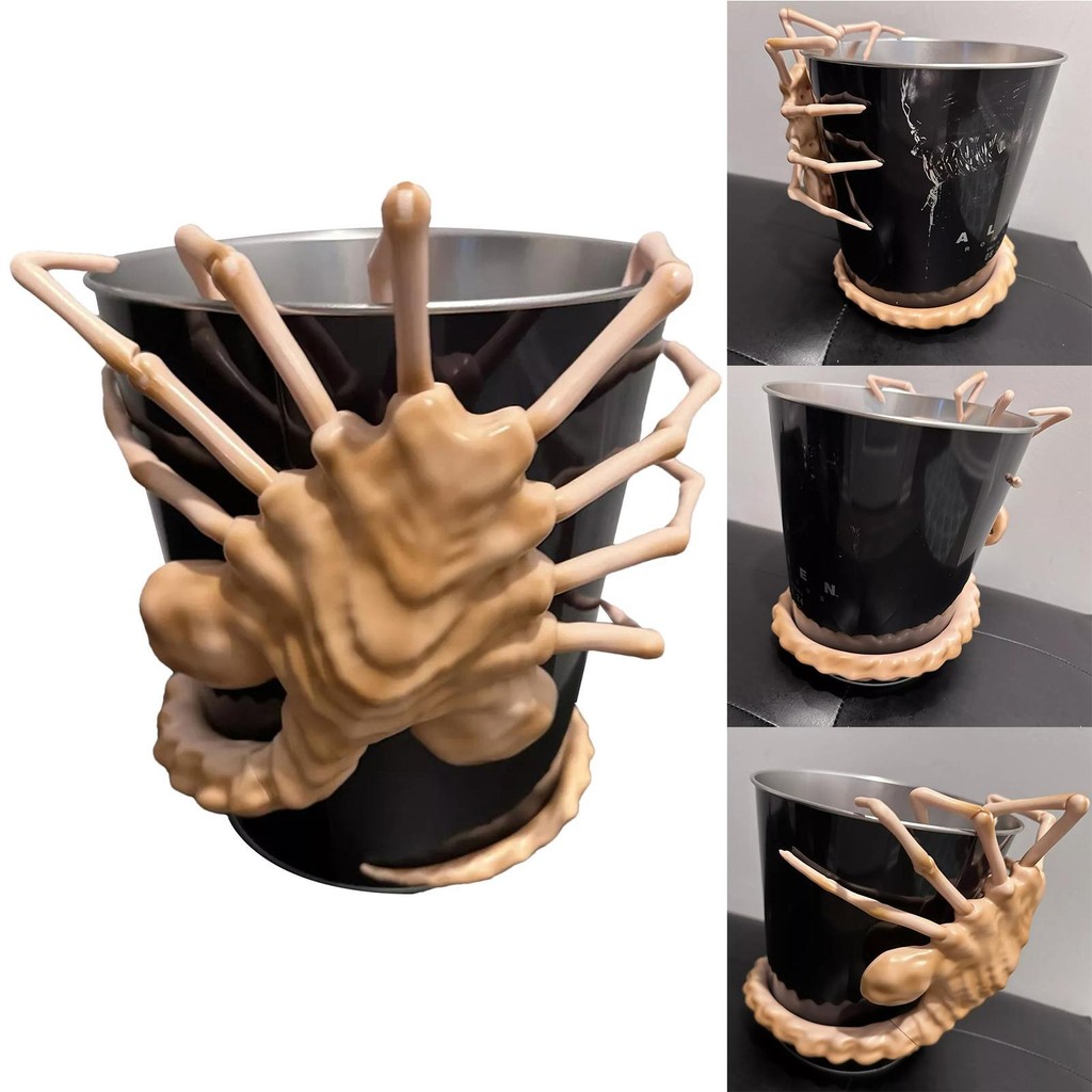 Alien Popcorn Bucket Snacks นํากลับมาใช้ใหม่โกธิคขนมอเนกประสงค์ Barrel ...