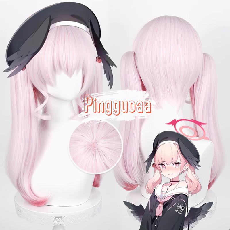 Demon Slayer Kimetsu No Yaiba Tomioka Giyuu Cosplay Wig Black Clip Ponytail Heat Resistant Synthetic Hair Anime Wigs + Wig Cap | IL - 13