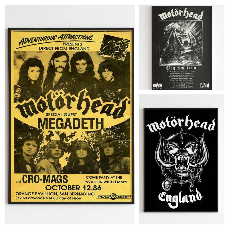 Motorhead โปสเตอร์ Motorhead Concert โปสเตอร์ Rock โปสเตอร์ Motorhead ...