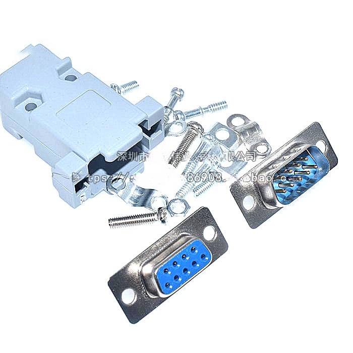 Db9 หญิงหัว/ชายหัวเชื่อมลวดประเภท Serial Port RS232 ซ็อกเก็ต DB9 ...