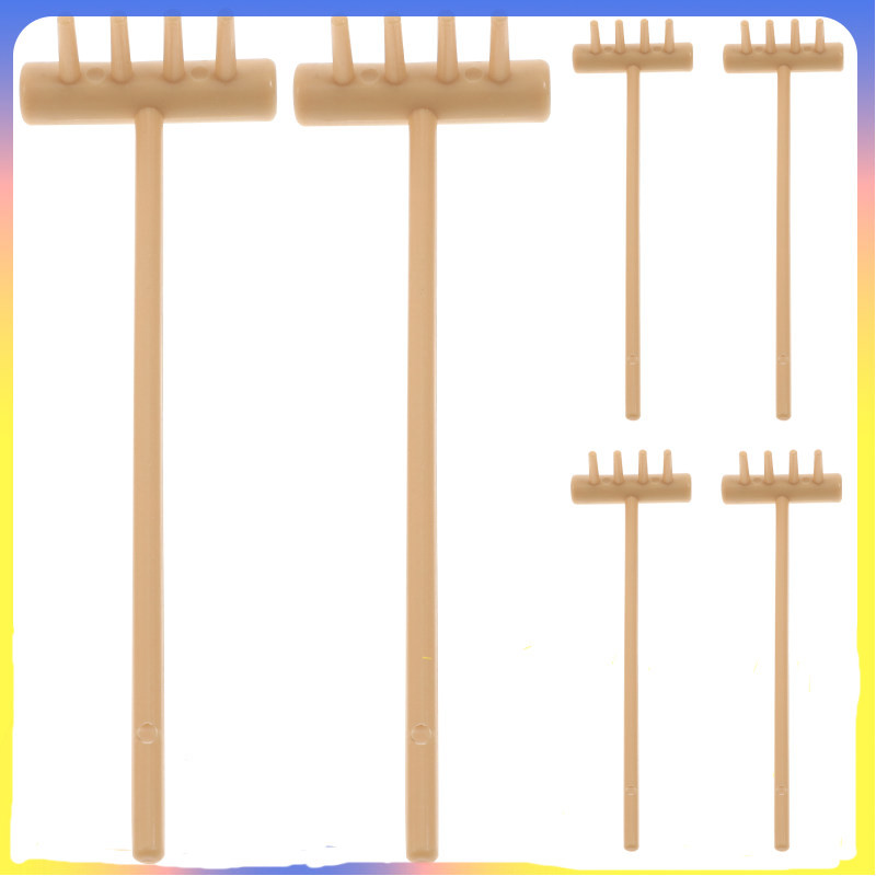 6 ชิ้น Zen Mini Rakes Sandbox Rakes ตารางคราดขนาดเล็ก Garden Miniature ...