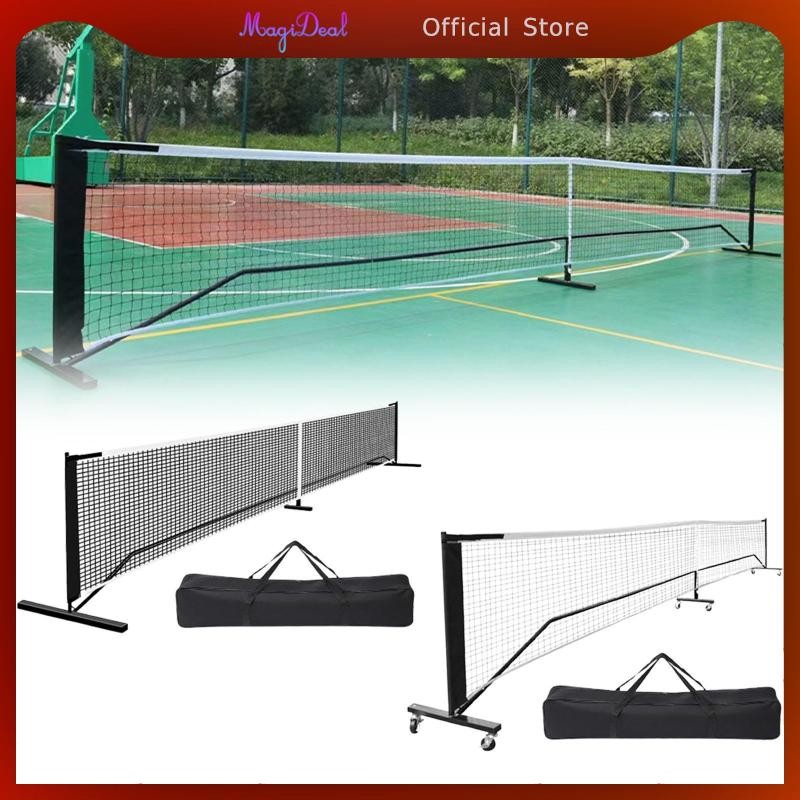 MagiDeal Portable Pickleball Net System 22 ฟุต พร้อมกระเป๋า