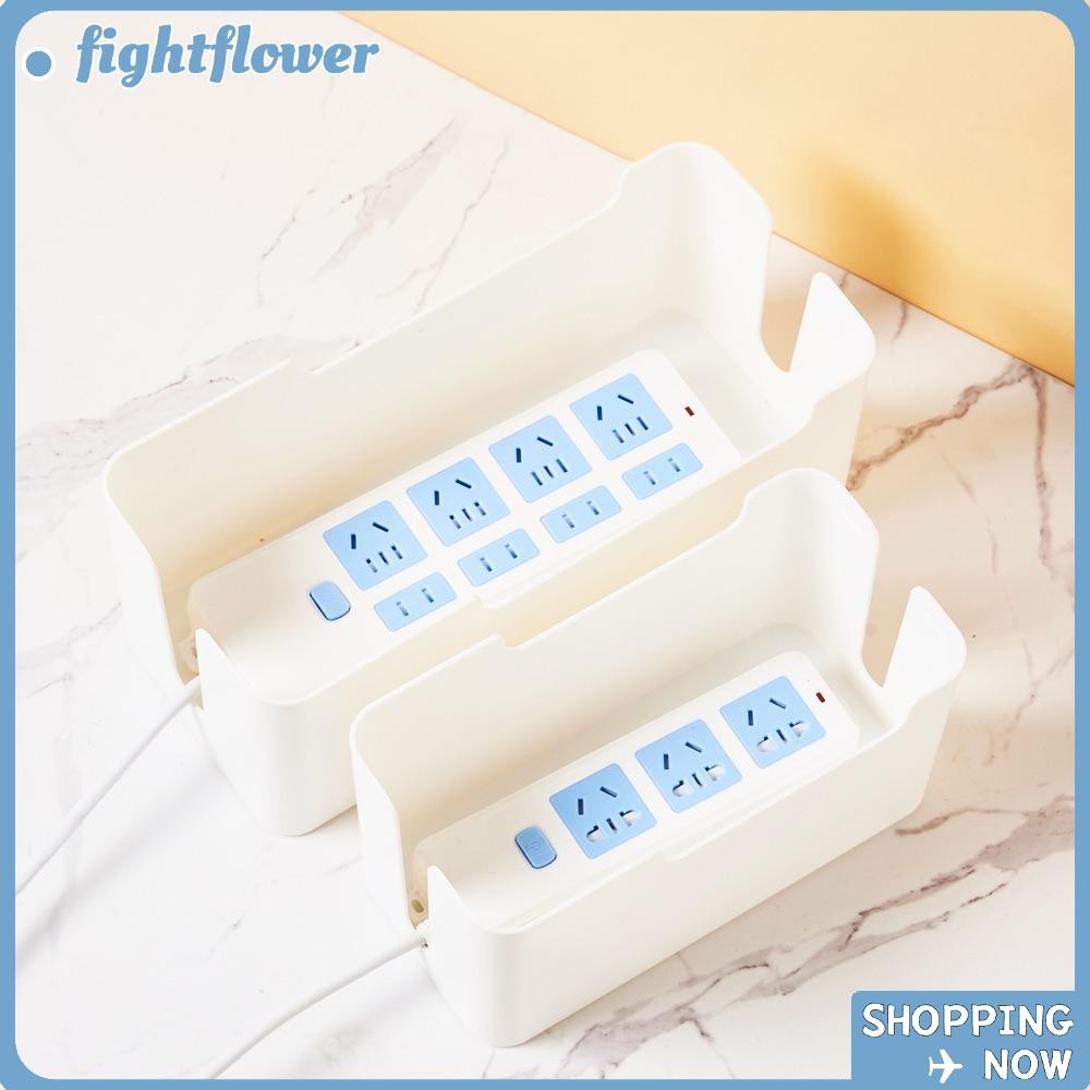 FIGHT Cable Management Box, สีดํา/ขาว 4 หลุมออกแบบ Power Stripe Surge ...