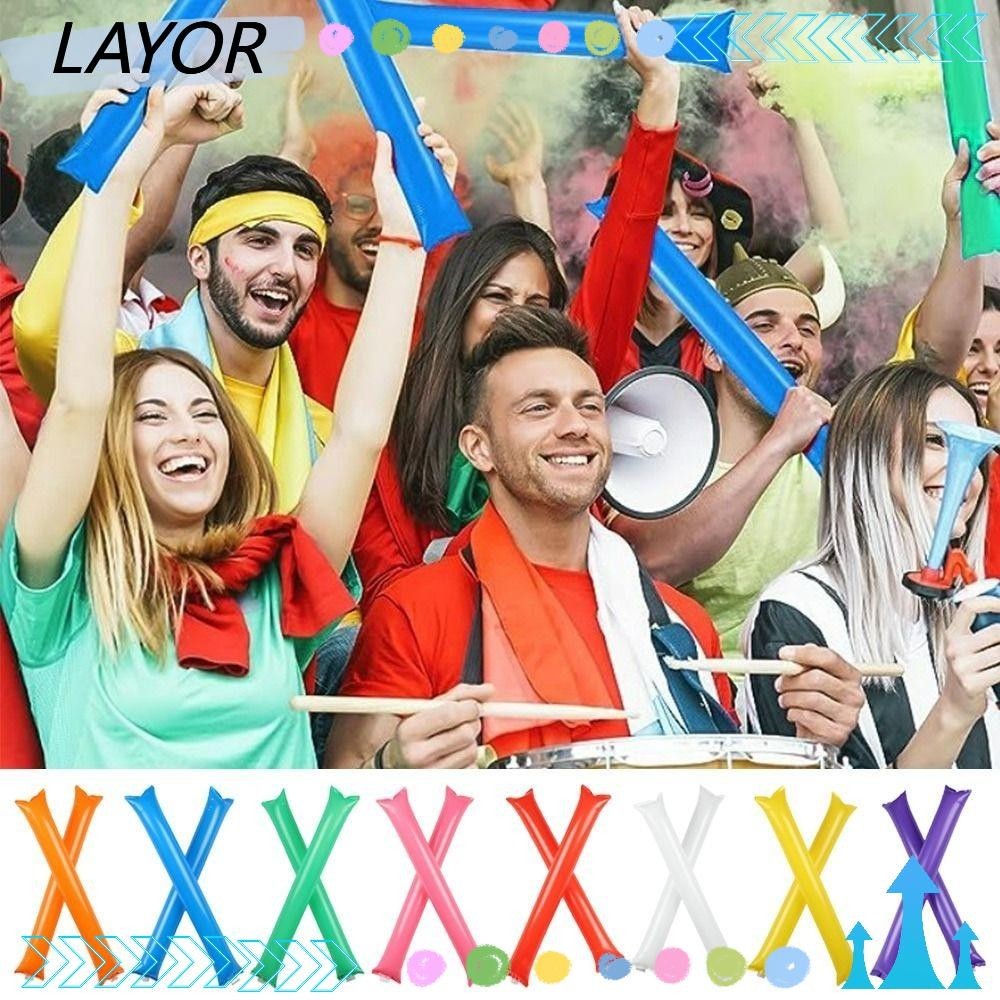 Lay 2 ชิ้น Thunder Sticks, Cheer Leading Noise Makers Inflatable Cheer ...