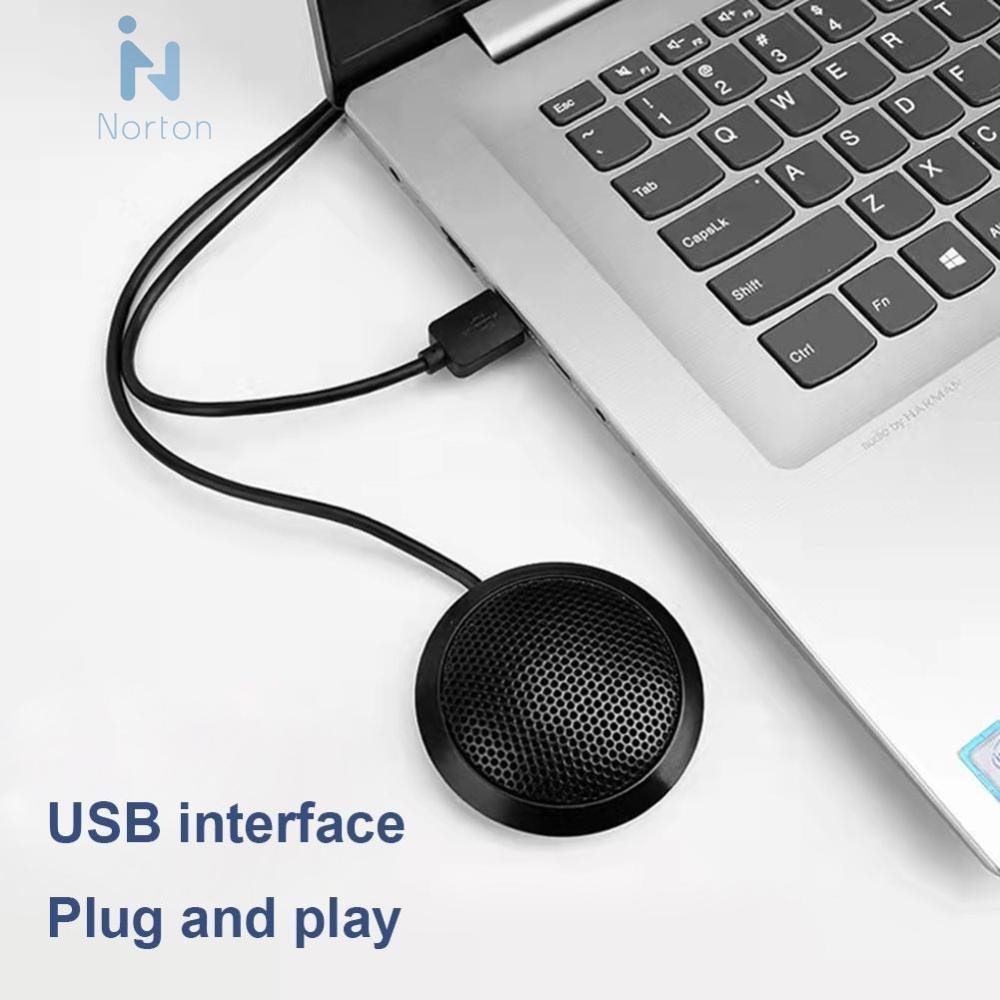ไมโครโฟนประชุม USB/3.5 มม. ไมโครโฟนคอนเดนเซอร์รอบทิศทาง 360 สําหรับแล็ป ...
