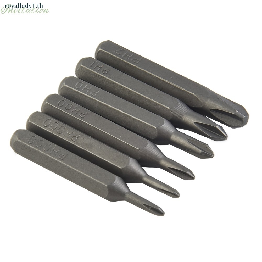 Lot De 5 Embouts Tournevis Cruciformes H4 X 28 Mm – PH0, PH00, PH000, PH0000 – Aimantés