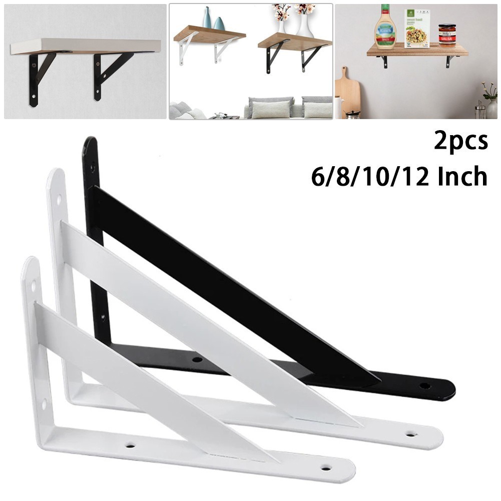 Stable Shelf Brackets Triangle Wall Bracket Garden Shelf L Shape Metal ...