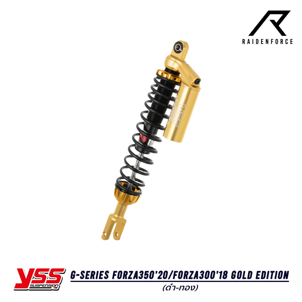 โช้ค YSS G-Series Honda Forza350'20/Forza300'18 Gold Edition สี ดำ/ทอง ...