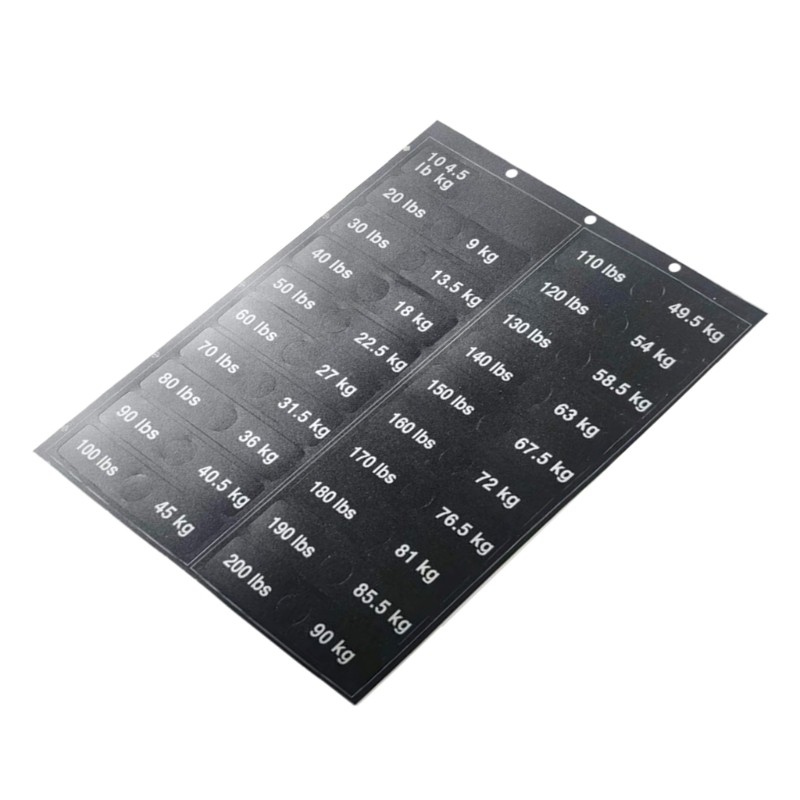 Alilin Weight Stack Labels Weight Sticker Labels Weight Block Sticker 4 ...