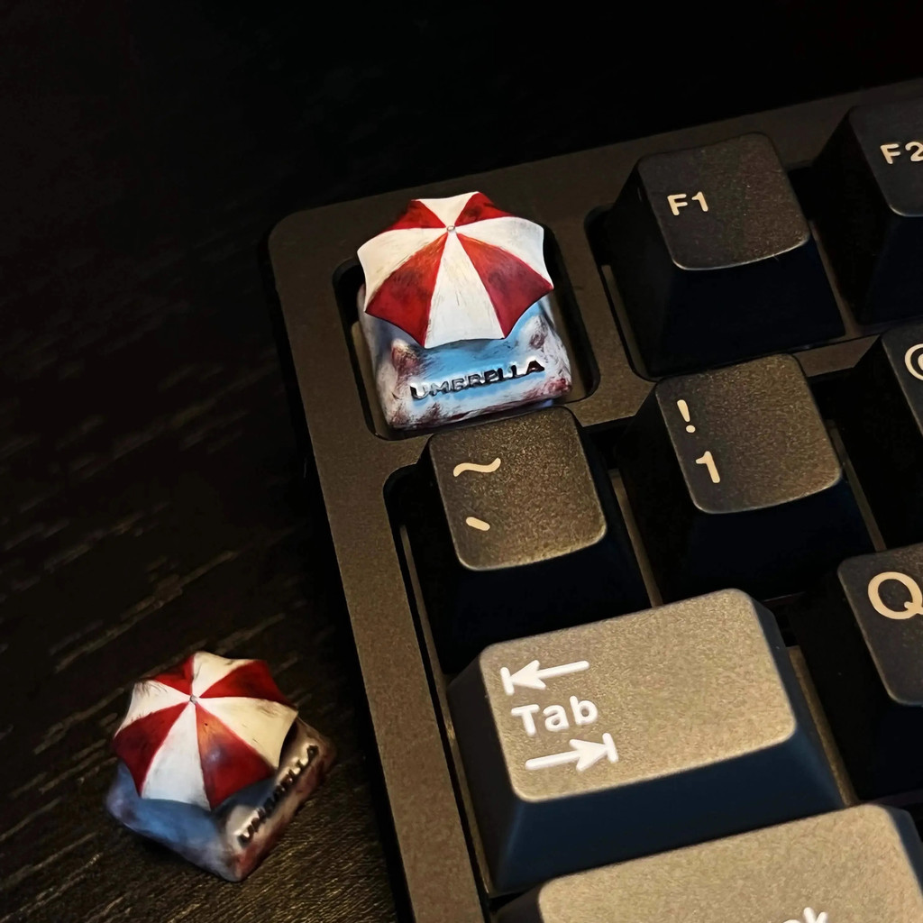 Resident Evil อุปกรณ์ต่อพ่วงเกม Handmade Keycaps 3D Biohazard Creative ...