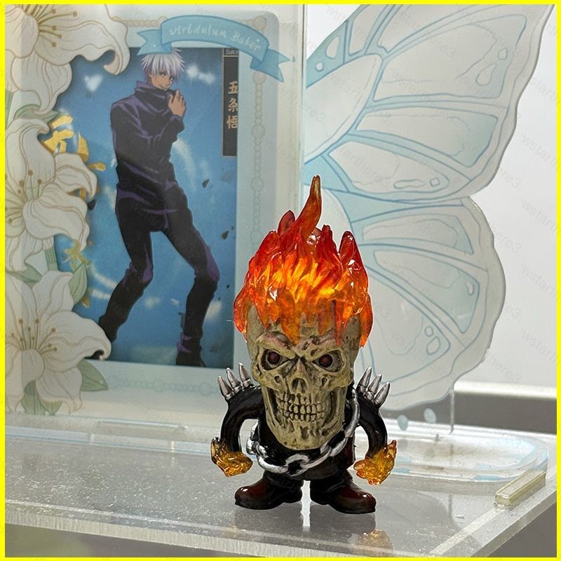 NS3 Ghost Rider Action Figure มินิโมเดลตุ๊กตาของเล่นเด็กเครื่องประดับคอ ...