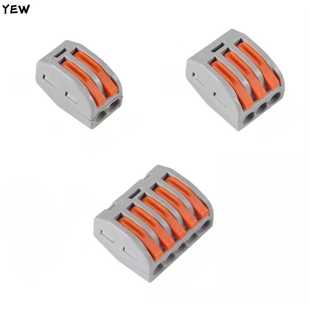 YEW 60PCS สายไฟ, 28-12 AWG Compact Lever Wire Nuts, คุณภาพสูงทนทาน ...