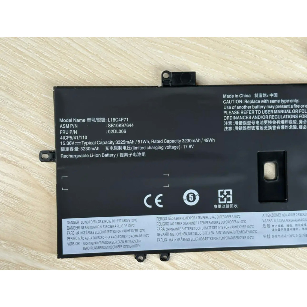 TECHMINAL -L18M4P72 LE L18C4P71 L18L4P71Battery Replacement For Lenovo ThinkPad X1 Carbon Gen 7th Battery I.997027058