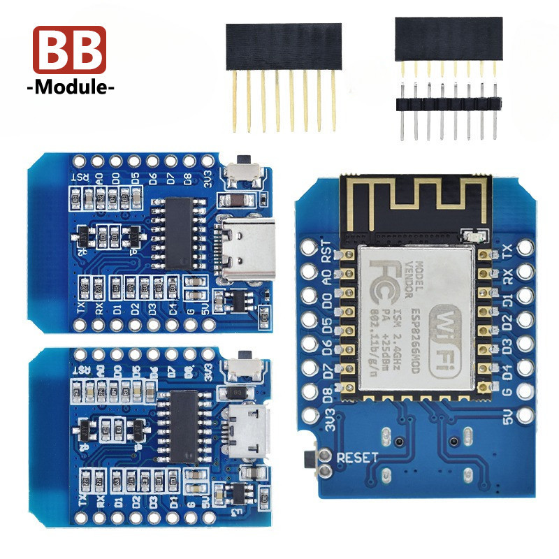 D1 Mini TYPE-C/MICRO ESP8266 ESP-12F CH340G V2 USB D1 Mini WIFI ...