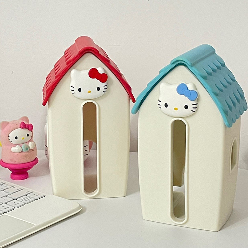 SETH Hello Kitty เดียวกันสไตล์กล่องกระดาษทิชชูบ้าน Sanrio KT Cat ...