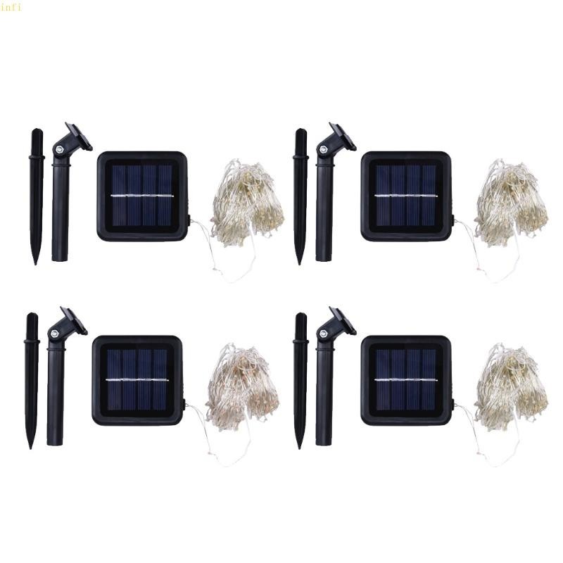 Infi 200 LED พลังงานแสงอาทิตย์กลางแจ้ง String Light Garden Christmas ...