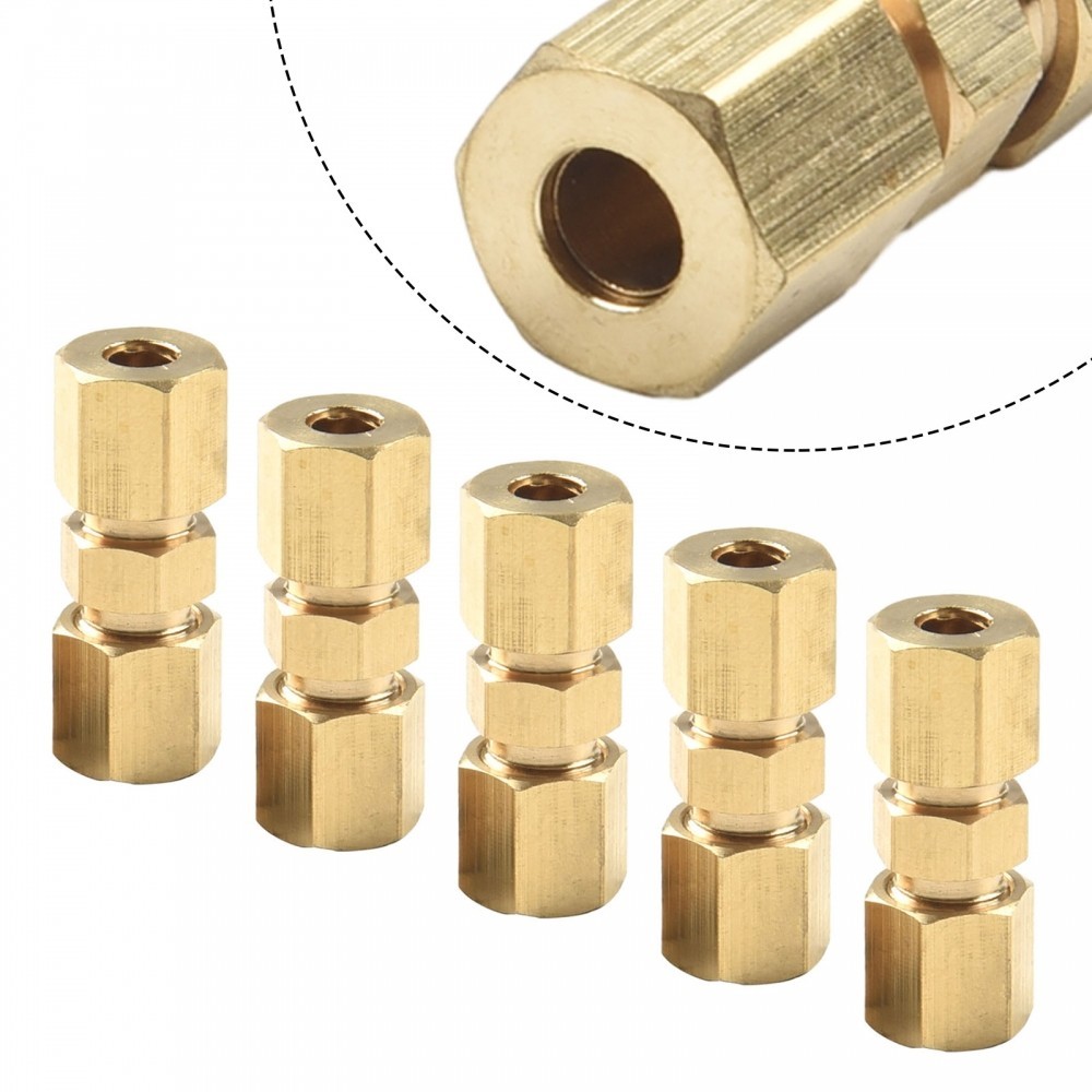อุปกรณ์เบรค 3/16 ทองเหลือง Inverted Flare Union COMPRESSION FITTING 5 ...