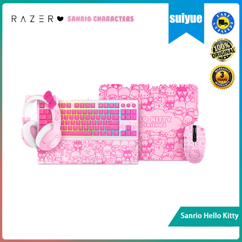 Razer Sanrio Hello Kitty Family Mouse Pad คีย์บอร์ดหูฟังชุดเกม ...
