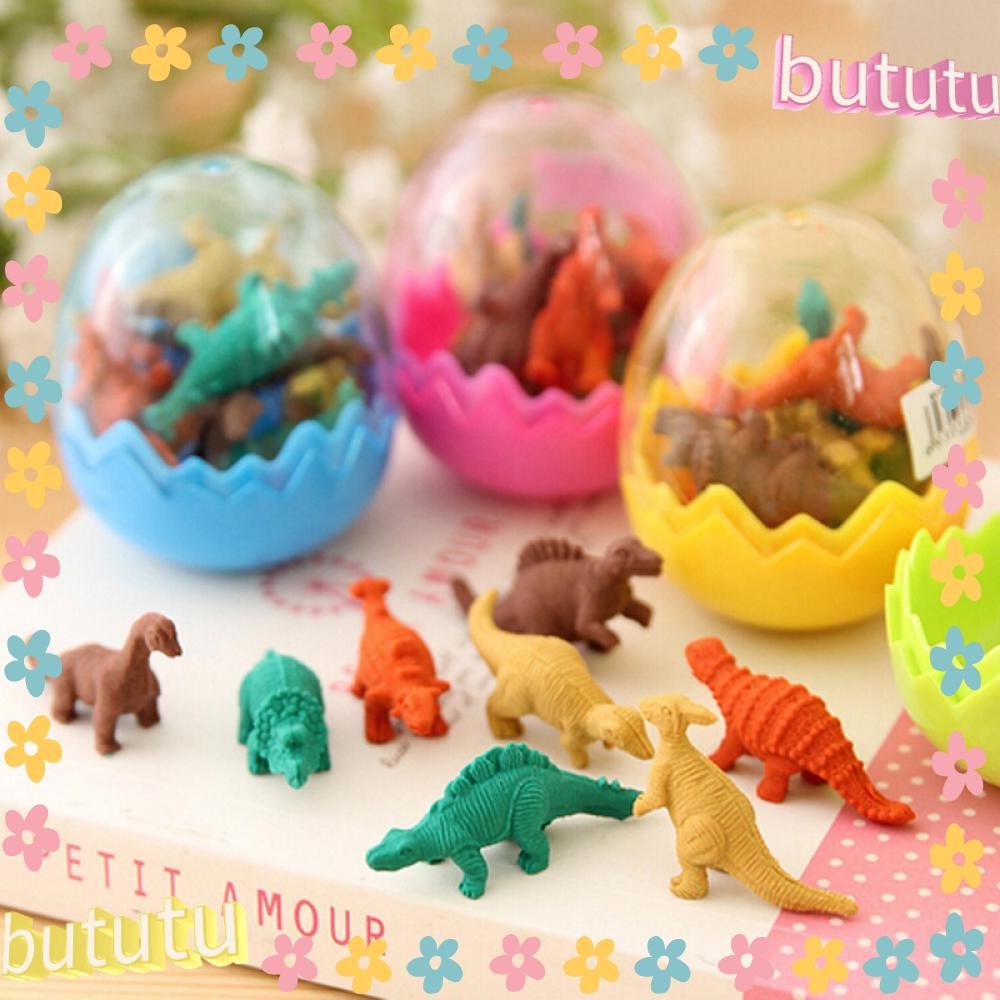 Butu 7 ชิ้น/1ยางลบไข่ Mini Office เครื่องเขียนเด็กยาง | Shopee Thailand