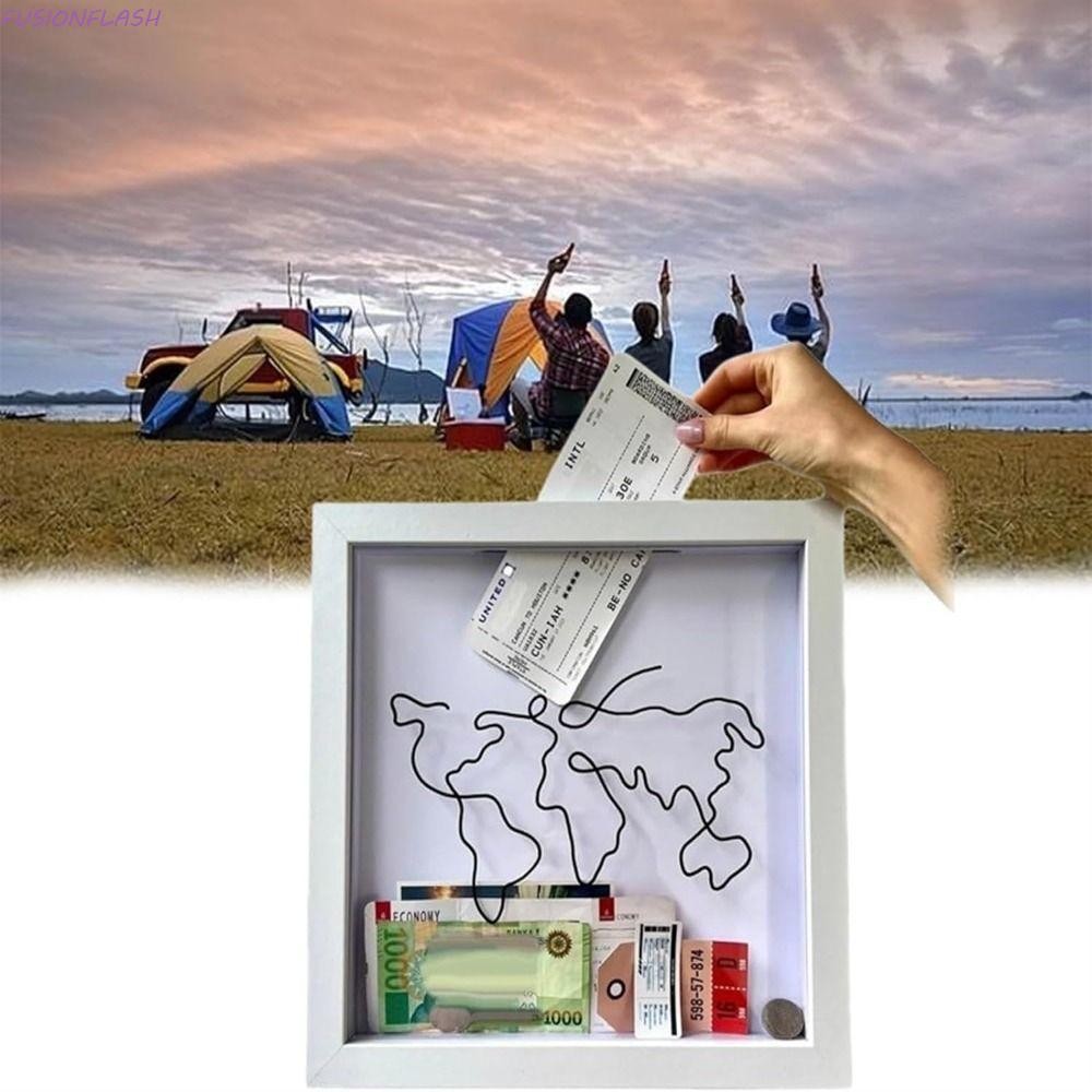 Adventure Archive Box, Travel Shadow Box, Ticket Shadow [u