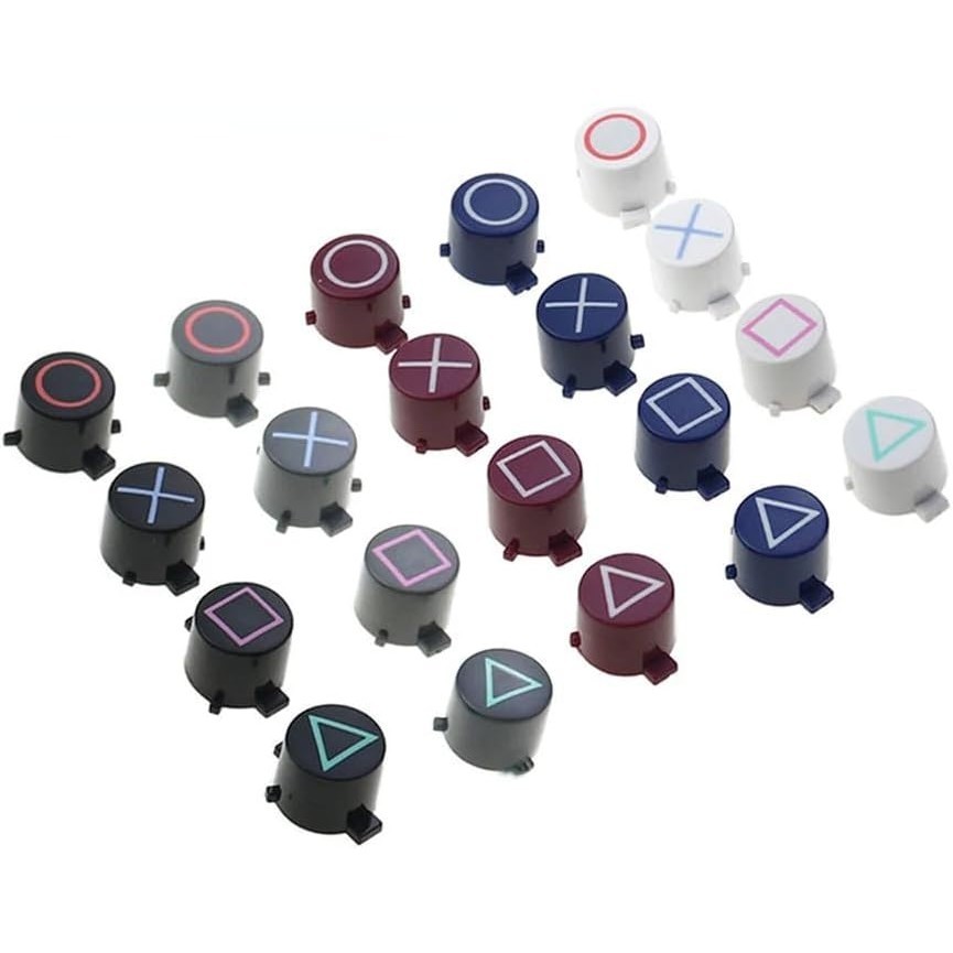 1 ชุดพลาสติก ABXY ปุ่มวงกลมสแควร์สามเหลี่ยม ABXY ปุ่มอะไหล่ซ่อมเปลี่ยน ...