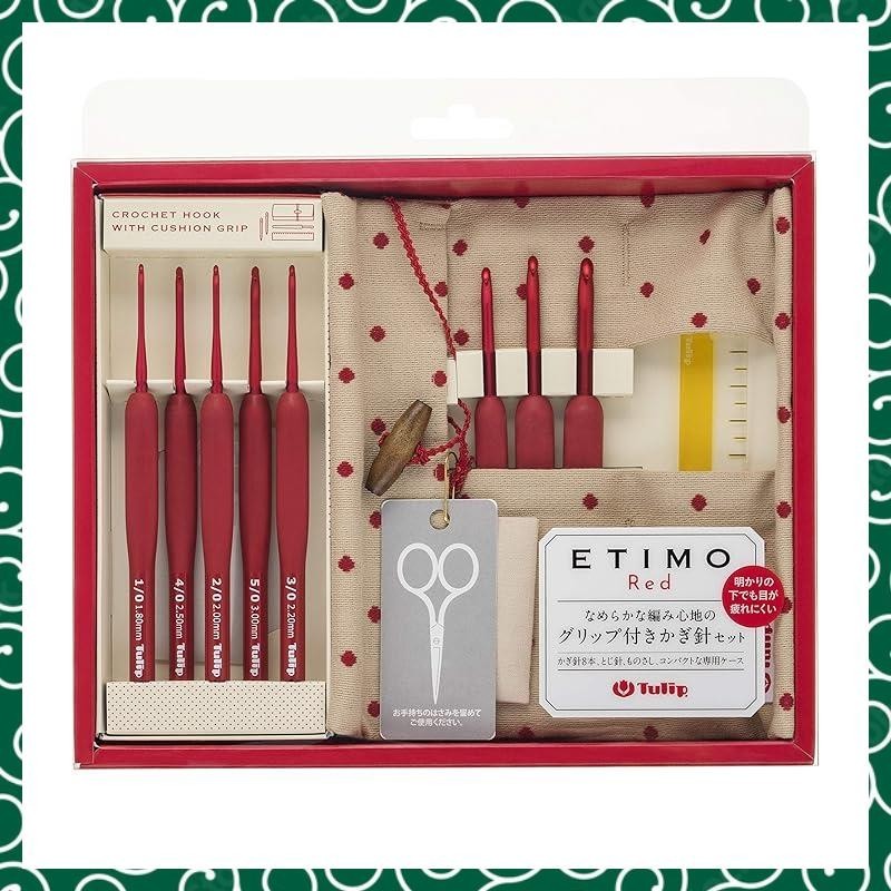 Tulip Etimo Red crochet hook set, red color. | Shopee Thailand