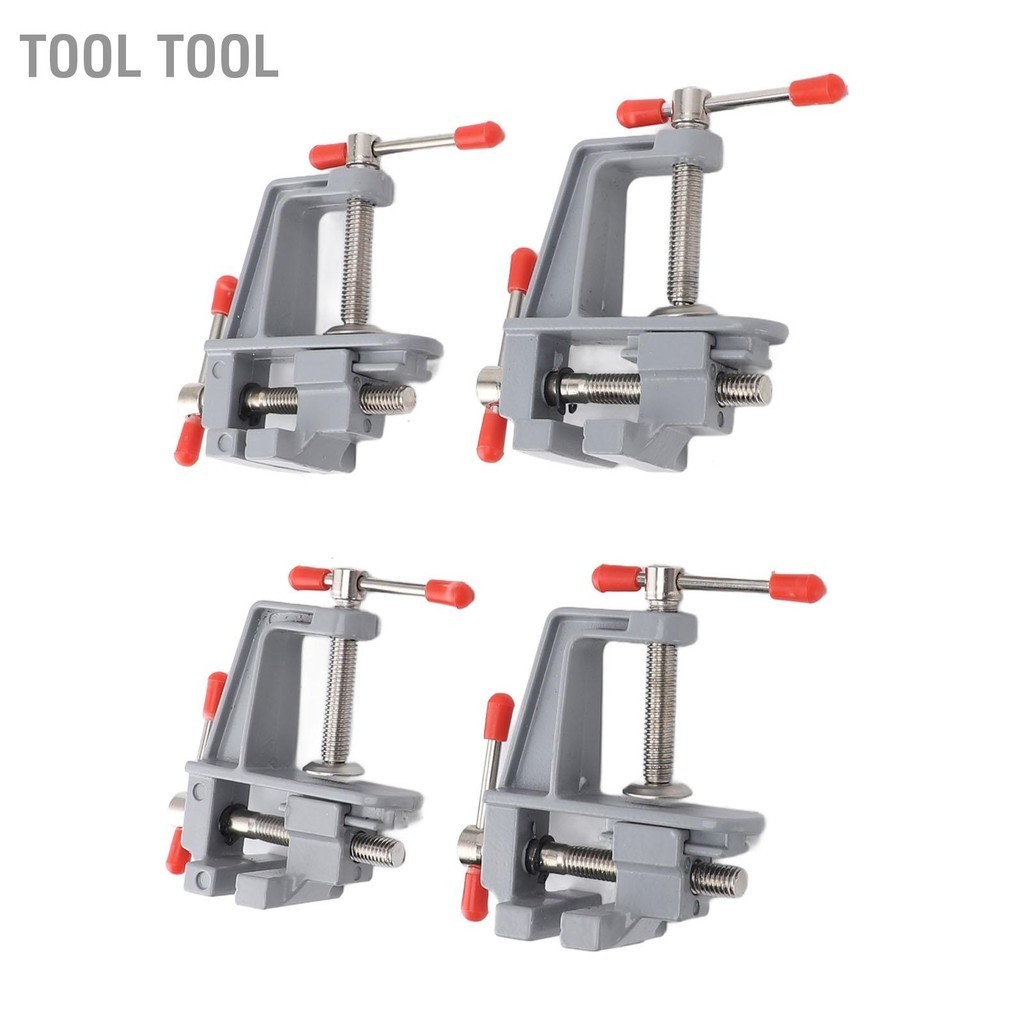 Tool 4 ชิ้นแบบพกพา Mini Table Clamp อลูมิเนียม Bench Vice สำหรับ ...