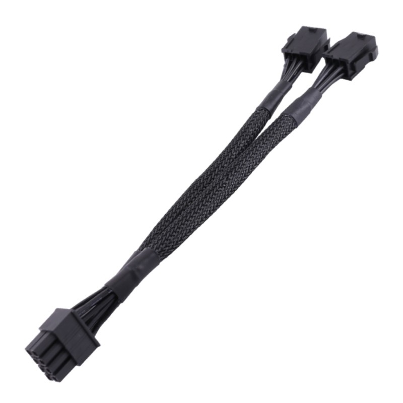 Moon4 Dual 6-Pin to 8-Pin GPU Cable สําหรับกราฟิกการ์ด Adding- สองพอร์ต ...