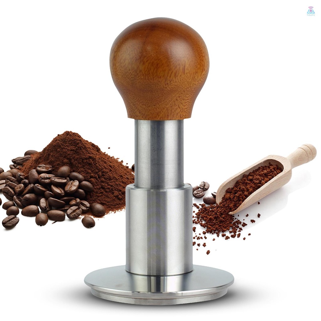 58.5 มม.กาแฟ Tamper ปรับ 30lbs ความดันผงกาแฟ Leveler Impact Espresso ...