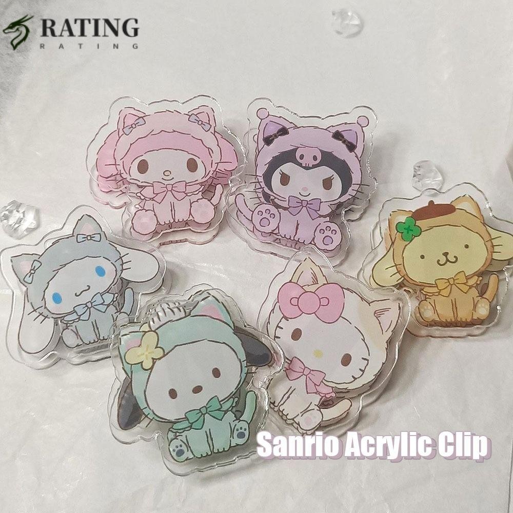 คลิปโน้ต RATIN, อะคริลิค PP Sanrio คลิปอะคริลิก, ที่วางโน้ตเครื่องเขียน ...
