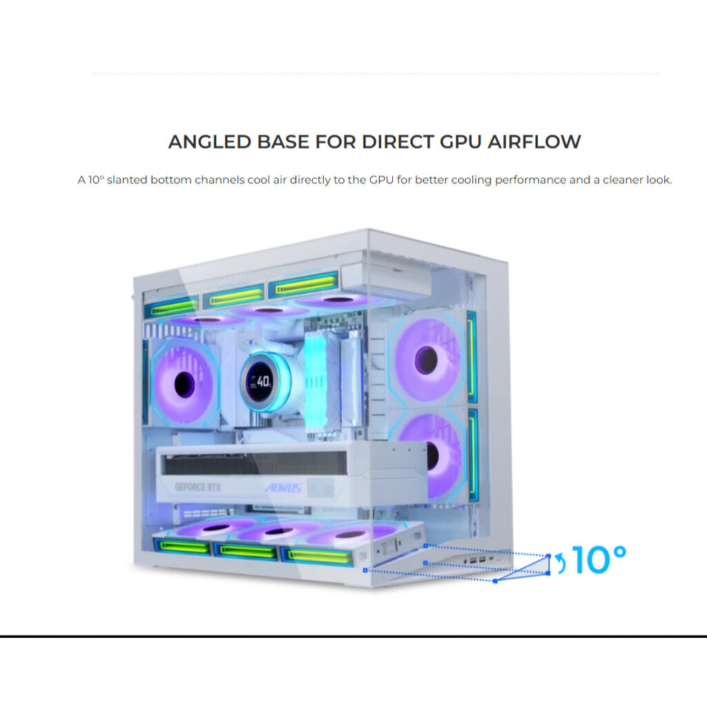 Case LIAN LI O11D MINI V2 Flow Version With 5 x Fans PWM Compact