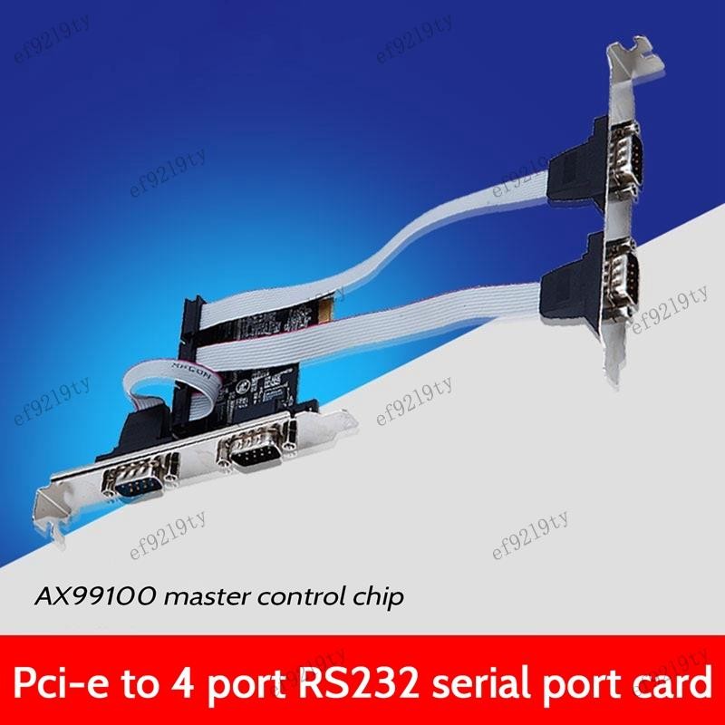 PCIE Serial Port การ์ดขยาย AX99100 ชิป PCIE ถึง Serial Port RS232 อินเท ...