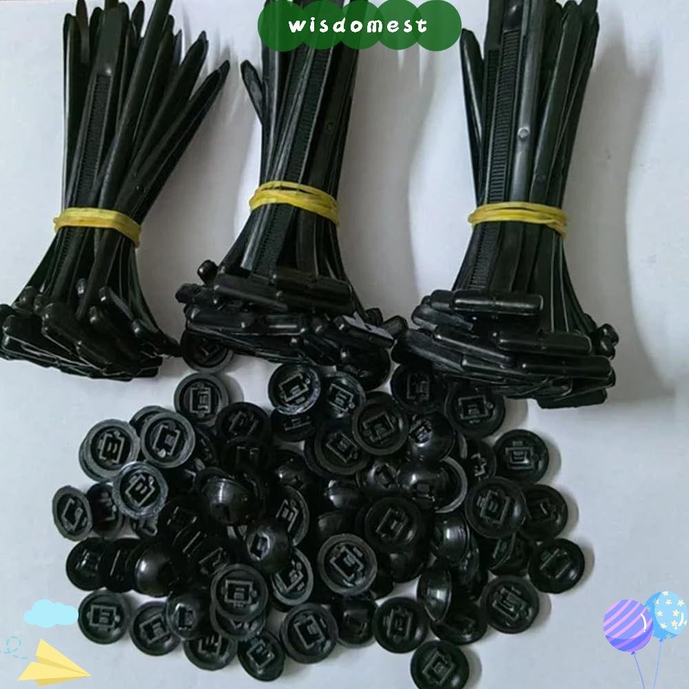 WISDOMEST 20/50100 ชิ้นไนลอน Universal Cable Tie Buckle, Self-Locking ...